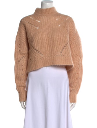 Anine Bing Mohair Mock Neck Sweater