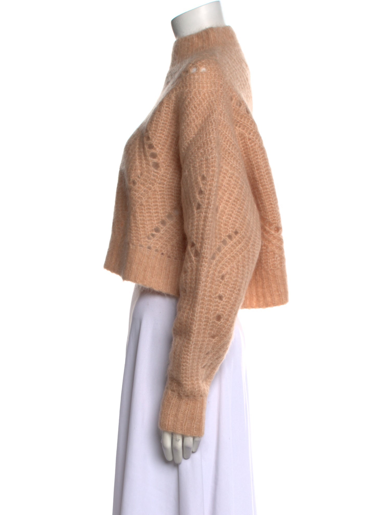 Anine Bing Mohair Mock Neck Sweater