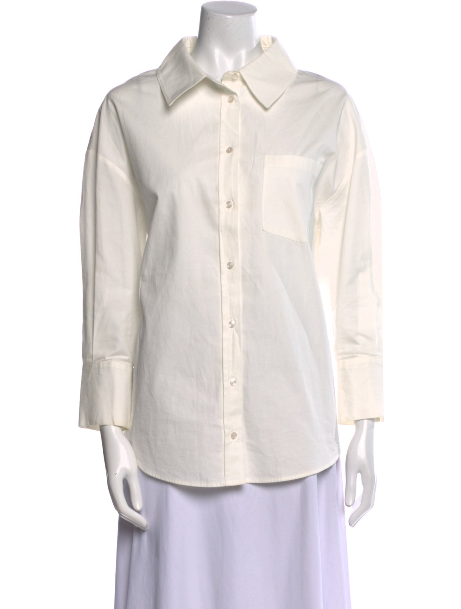 Anine Bing Long Sleeve Button-Up Top