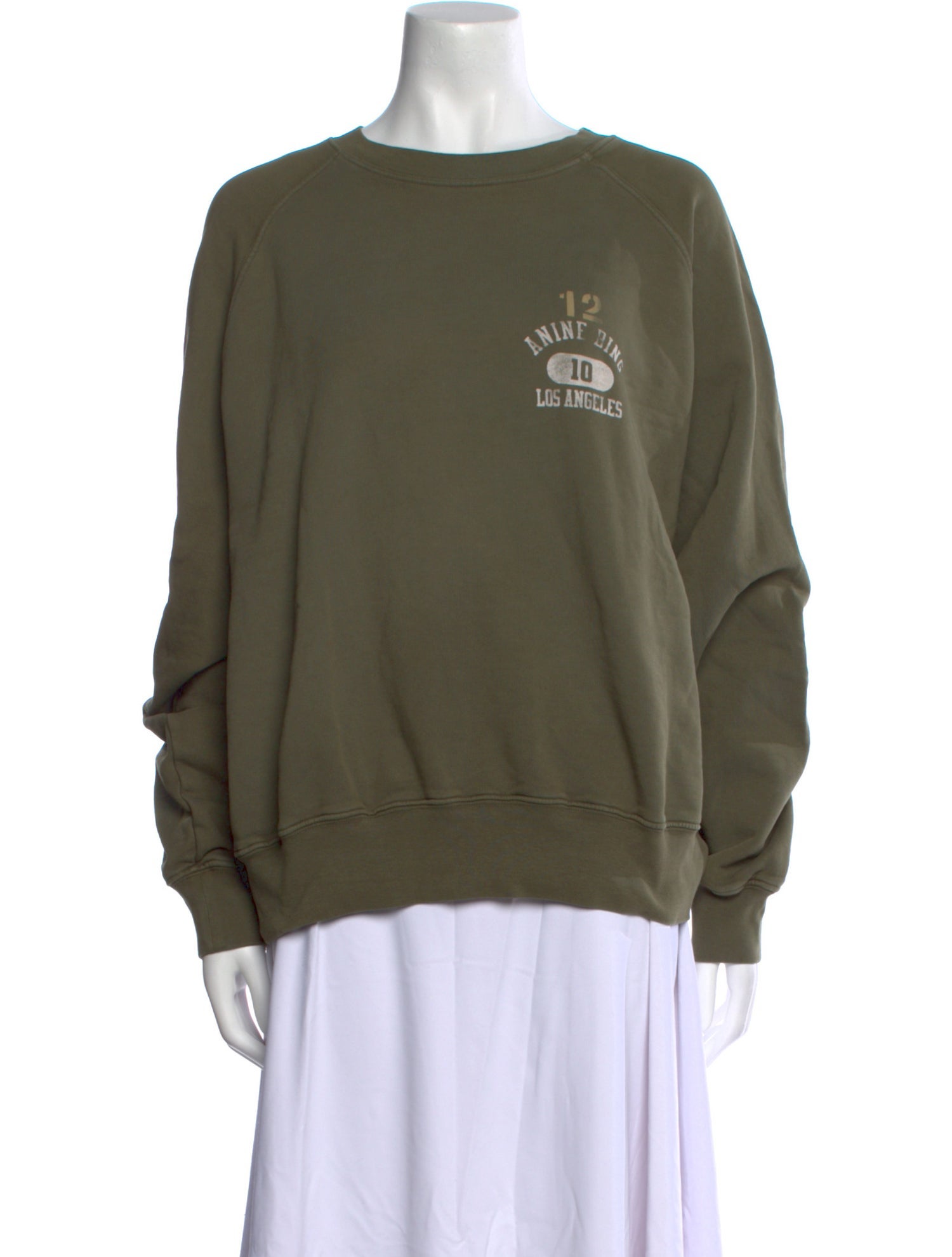 Anine Bing Graphic Print Crew Neck Sweatshirt