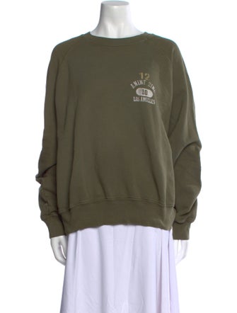 Anine Bing Graphic Print Crew Neck Sweatshirt