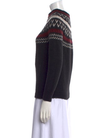 Anine Bing Lambswool Printed Sweater