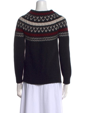 Anine Bing Lambswool Printed Sweater
