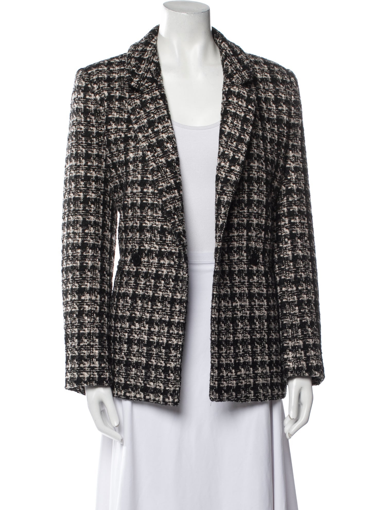 Anine Bing Tweed Pattern Blazer