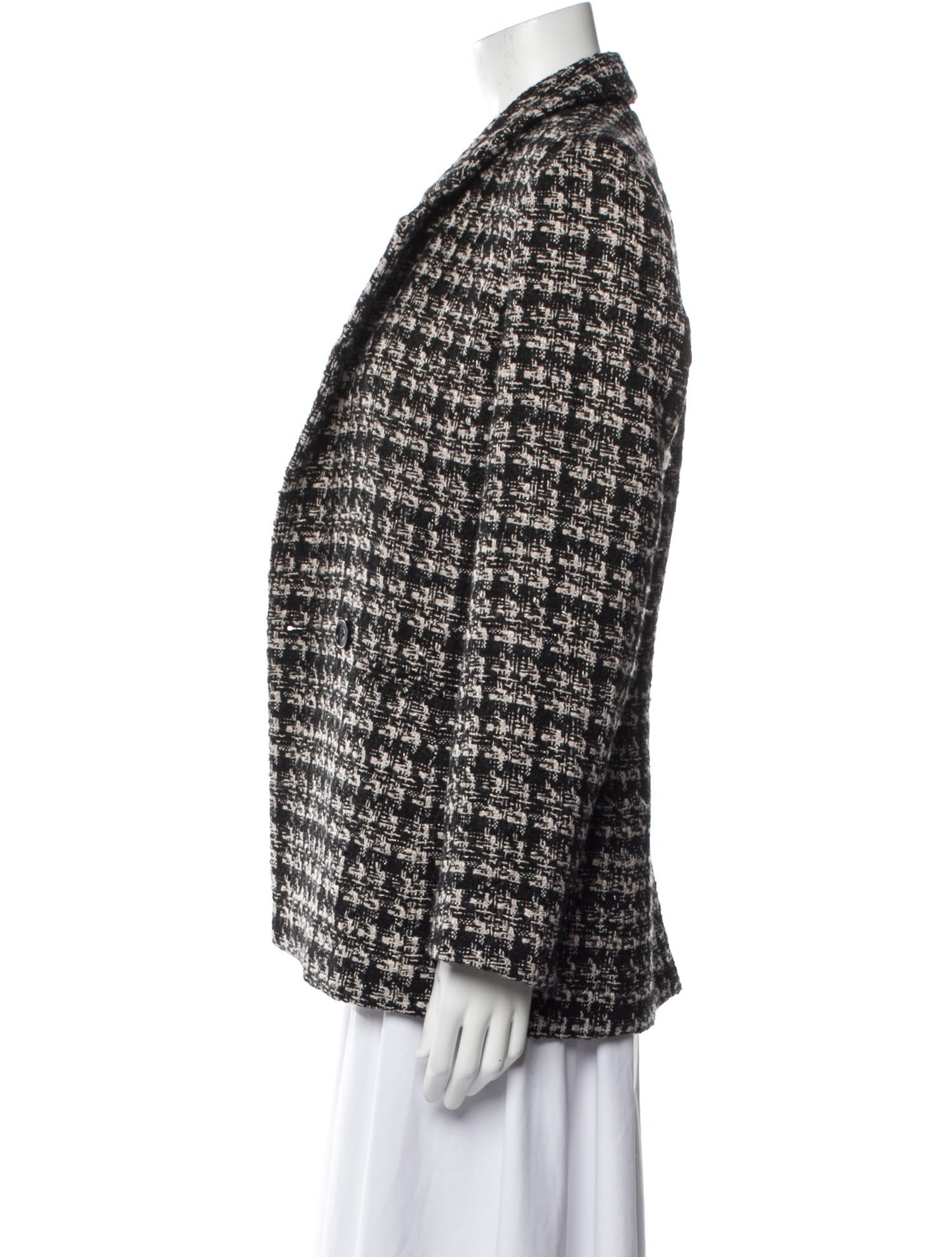 Anine Bing Tweed Pattern Blazer