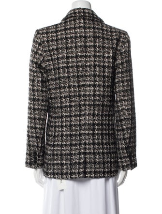 Anine Bing Tweed Pattern Blazer