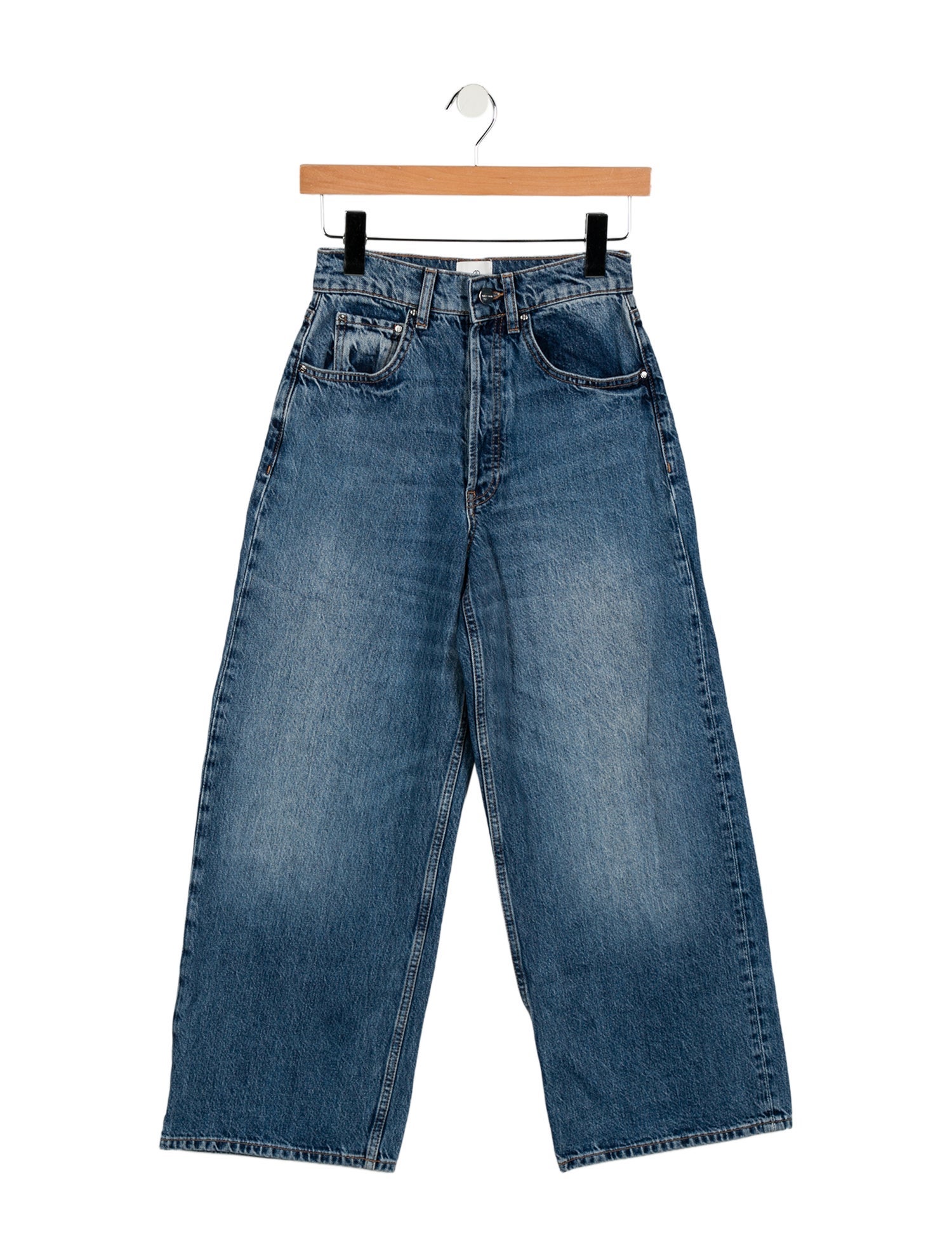 Anine Bing High-Rise Wide Leg Jeans