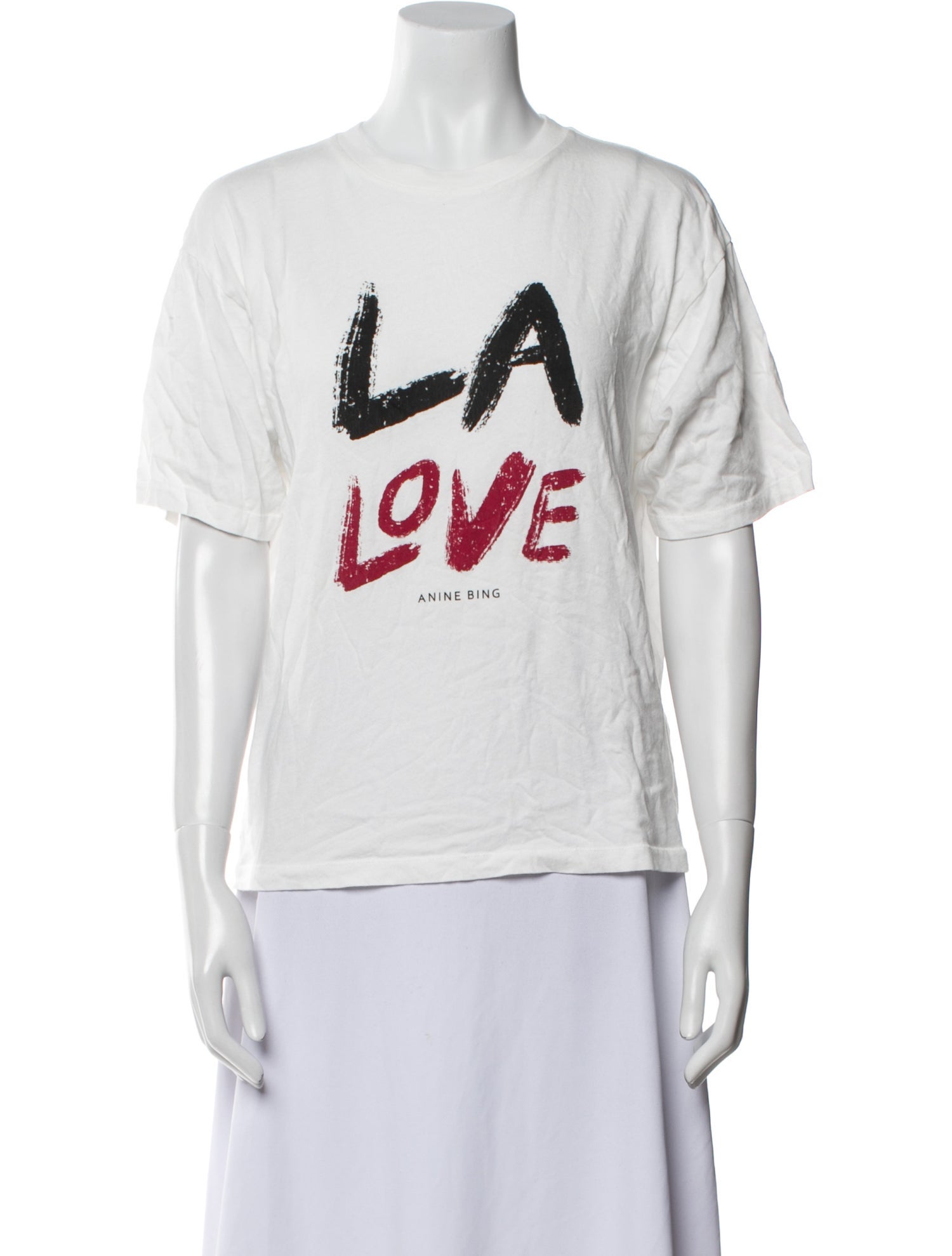 Anine Bing Graphic Print Crew Neck T-Shirt