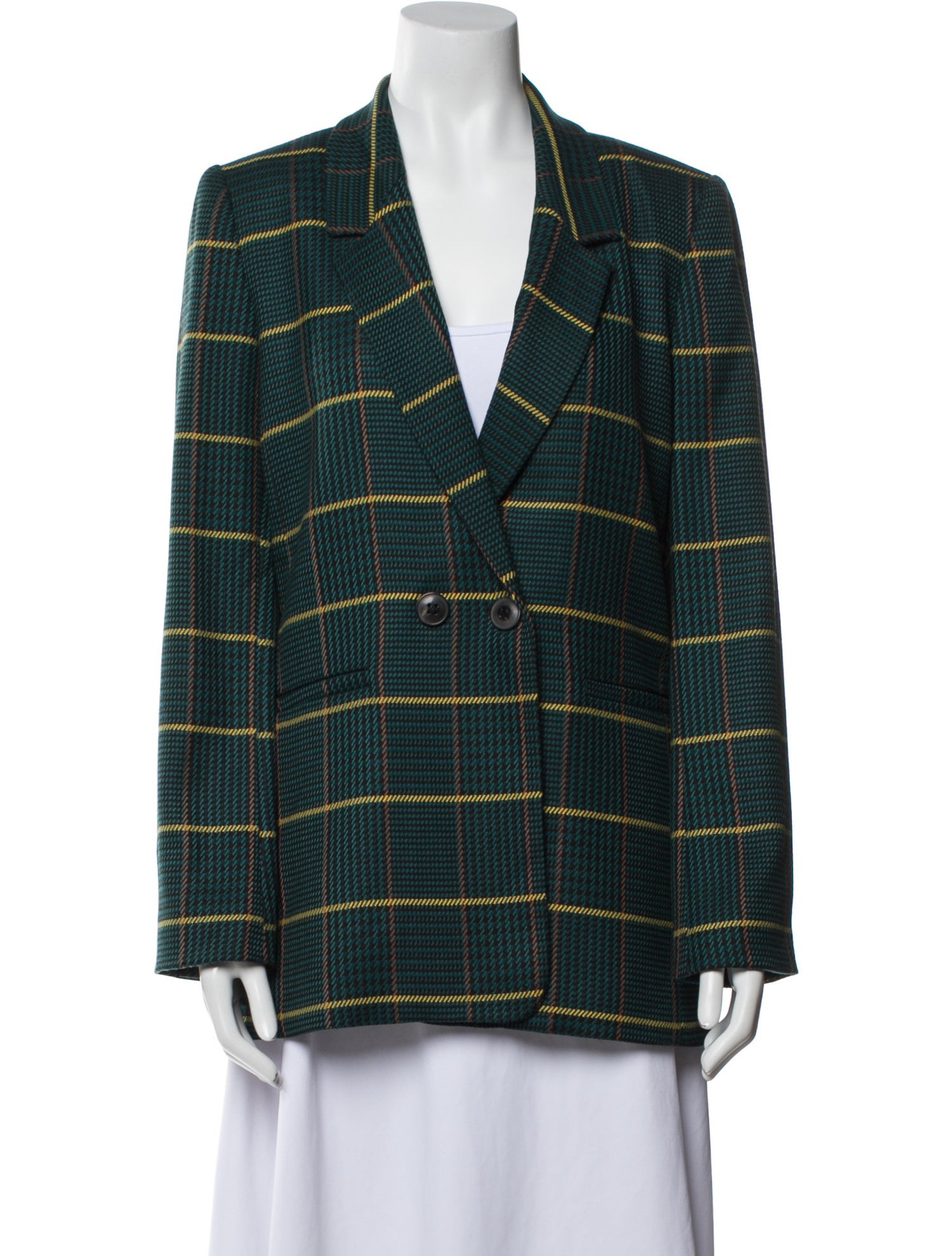 Anine Bing Plaid Print Blazer w/ Tags