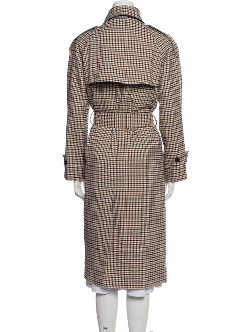 Anine Bing Houndstooth Print Trench Coat