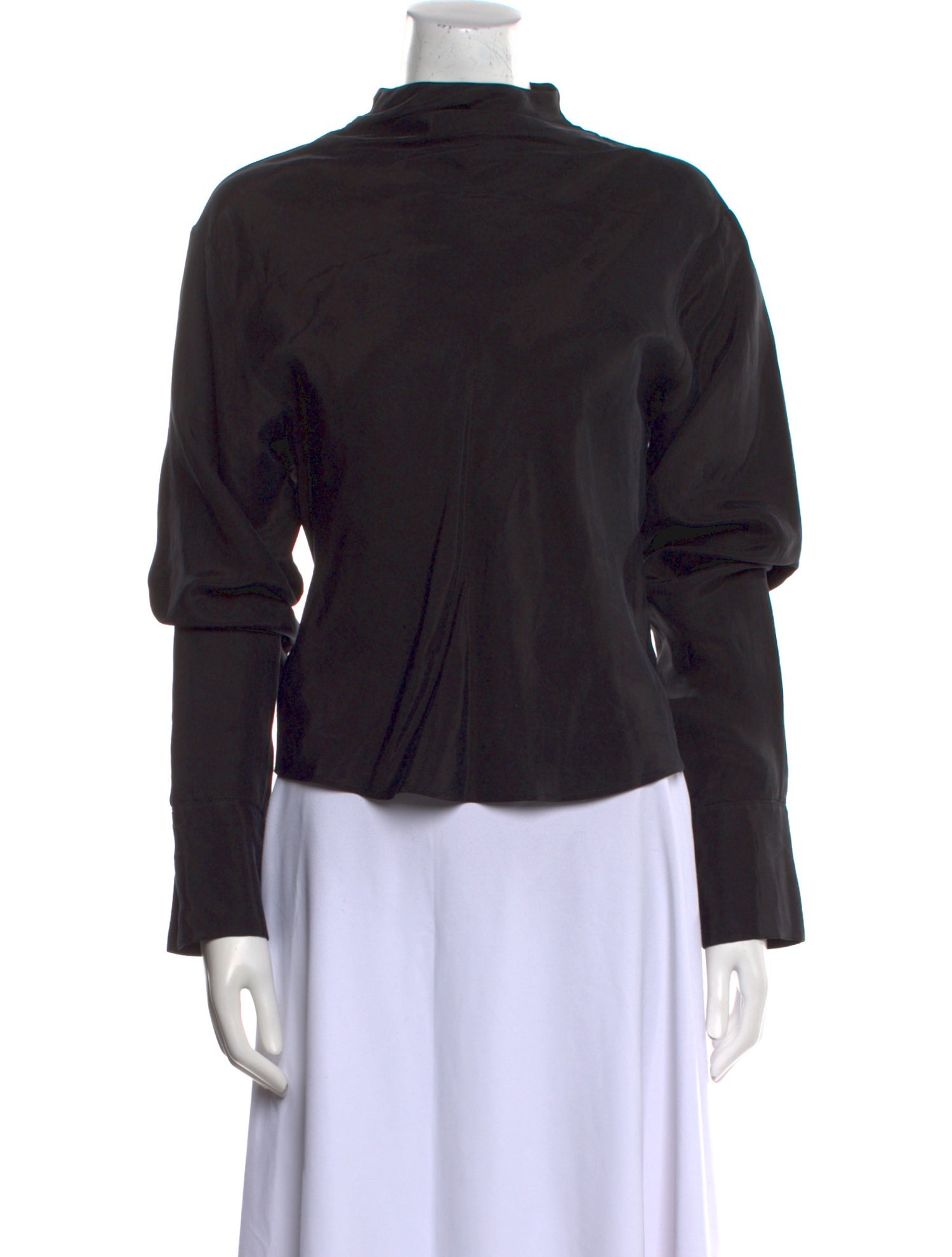 Anine Bing Mock Neck Long Sleeve Sweatshirt