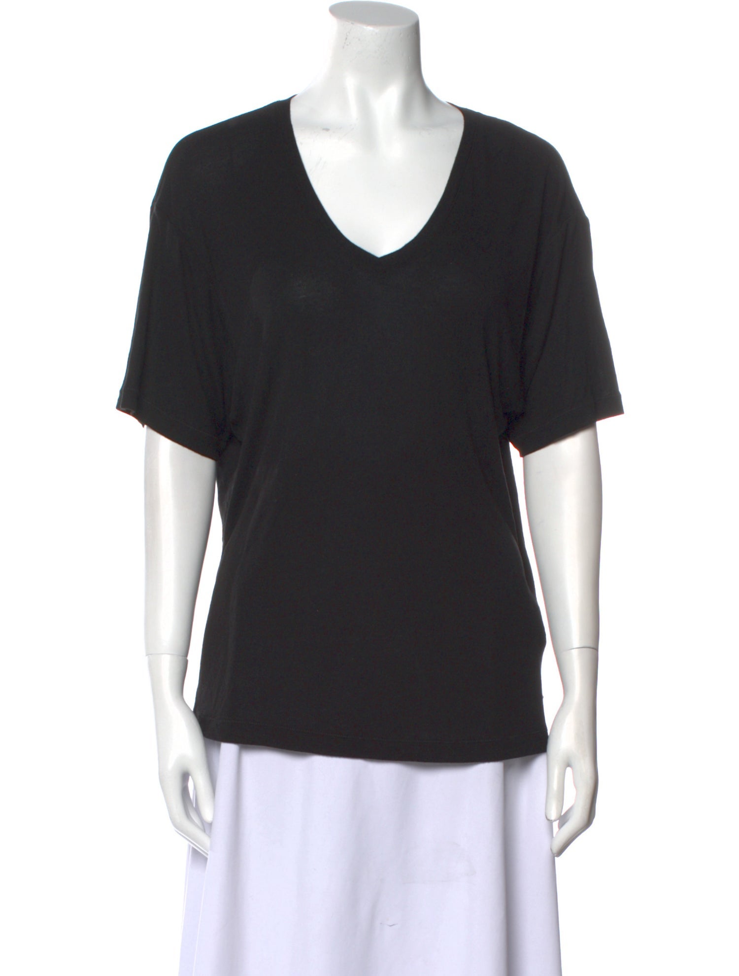 Anine Bing V-Neck Short Sleeve T-Shirt