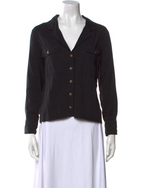 Anine Bing Long Sleeve Button-Up Top