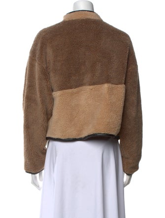 Anine Bing Colorblock Pattern Mock Neck Sweater