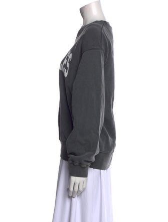 Anine Bing Graphic Print Crew Neck Sweatshirt