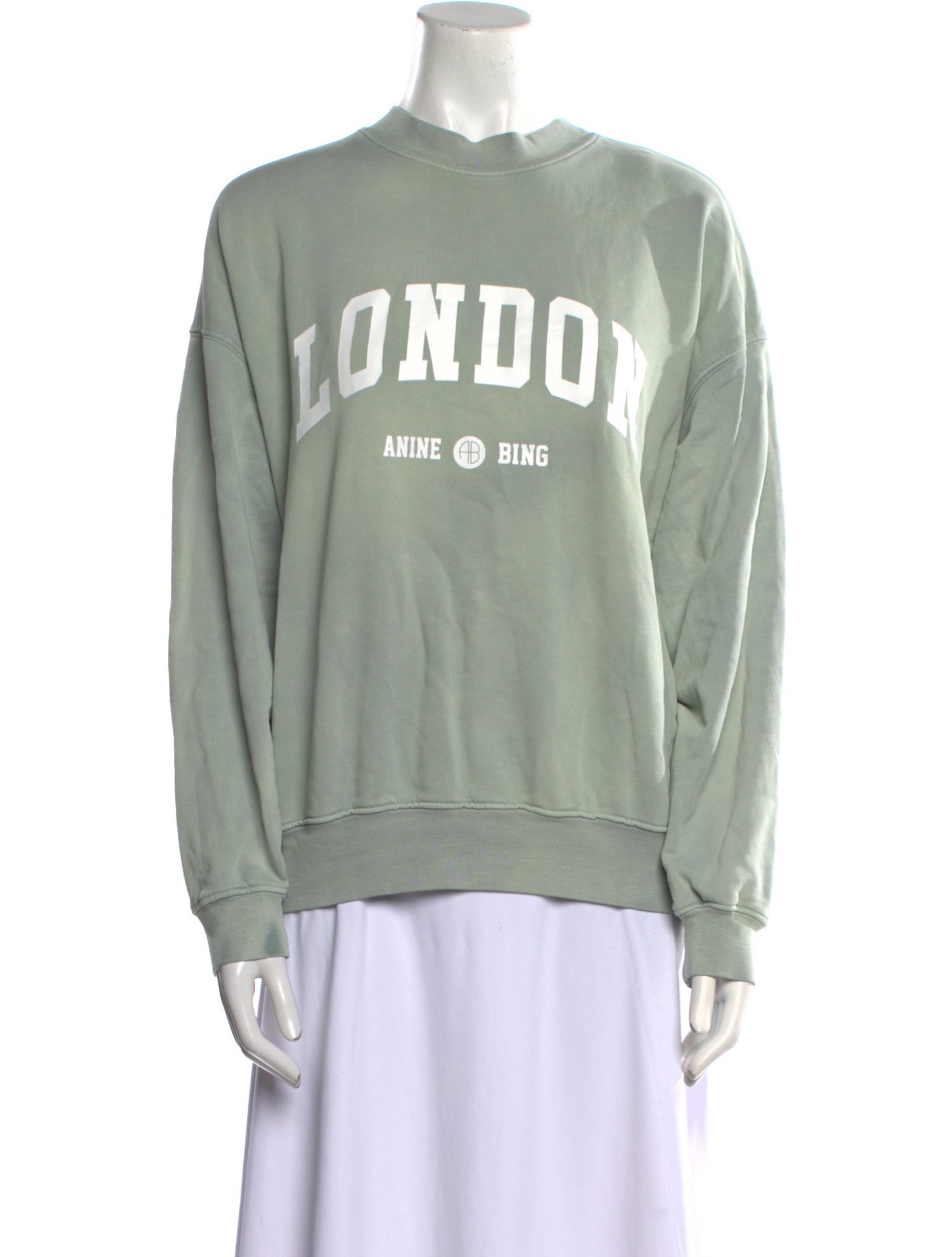 Anine Bing Graphic Print Crew Neck Sweatshirt