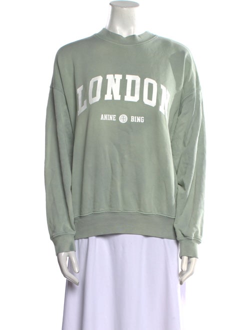 Anine Bing Graphic Print Crew Neck Sweatshirt