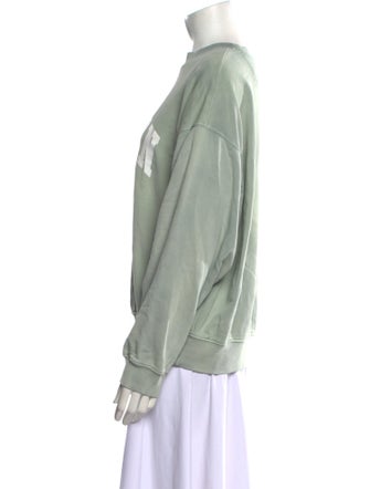 Anine Bing Graphic Print Crew Neck Sweatshirt