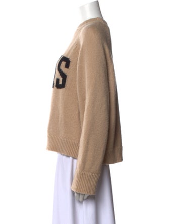 Anine Bing Merino Wool Graphic Print Sweater