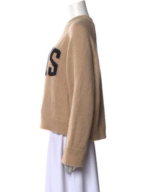 Anine Bing Merino Wool Graphic Print Sweater