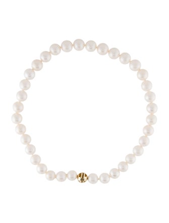 Anine Bing 14K Pearl Bead Strand Necklace
