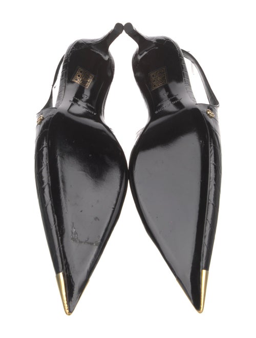 Anine Bing Embossed Leather Slingback Pumps