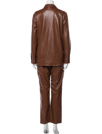 Anine Bing Pleated Accents Pant Set