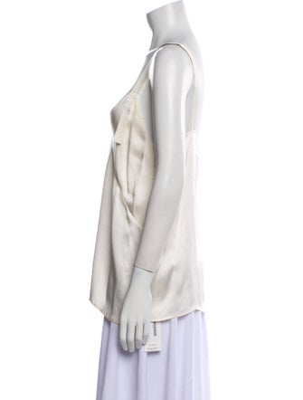 Anine Bing Silk V-Neck Blouse