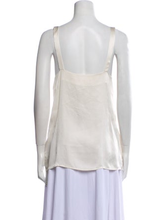 Anine Bing Silk V-Neck Blouse