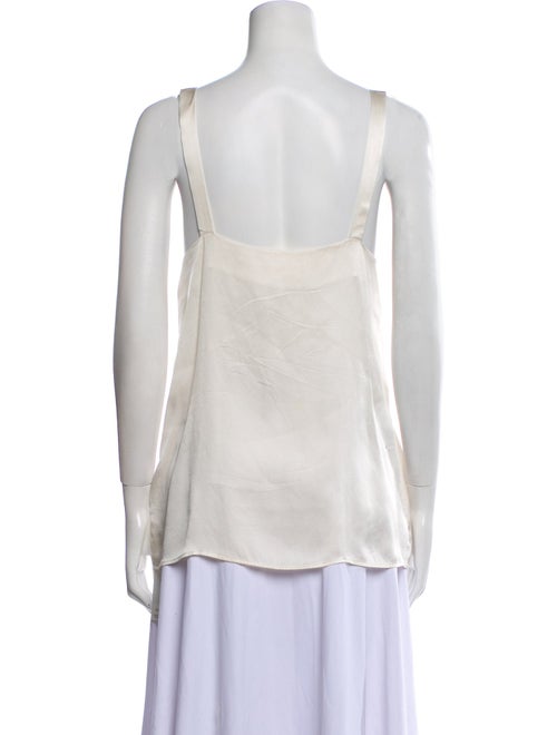 Anine Bing Silk V-Neck Blouse