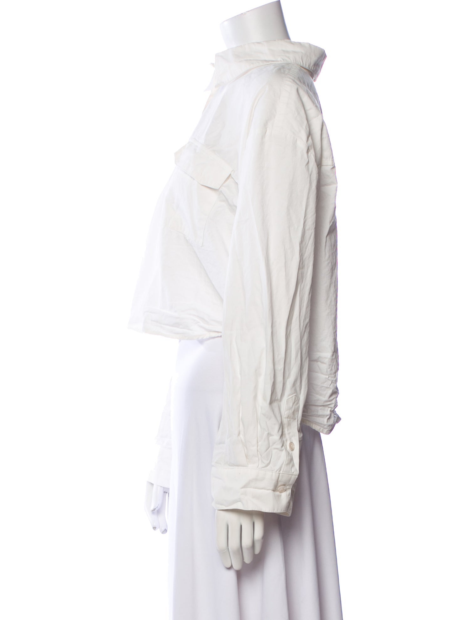 Anine Bing Long Sleeve Crop Top