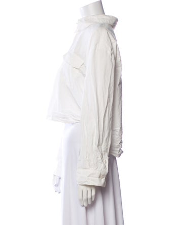 Anine Bing Long Sleeve Crop Top