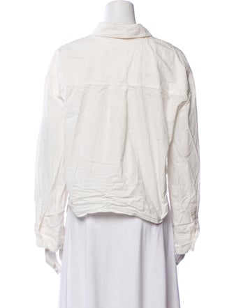 Anine Bing Long Sleeve Crop Top