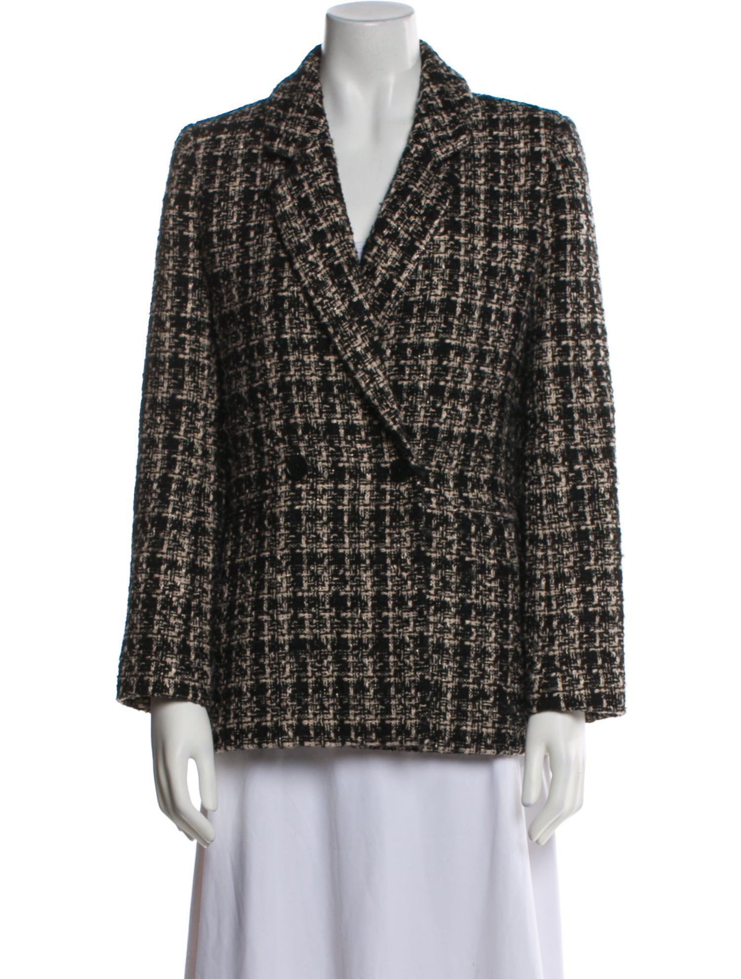 Anine Bing Plaid Print Blazer