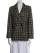 Anine Bing Plaid Print Blazer