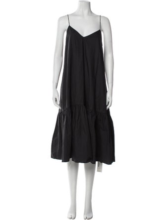 Anine Bing V-Neck Midi Length Dress