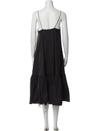 Anine Bing V-Neck Midi Length Dress