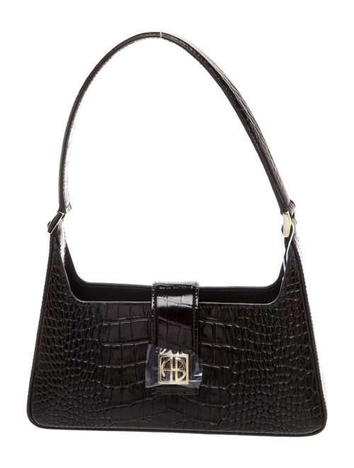Anine Bing Embossed Leather Shoulder Bag