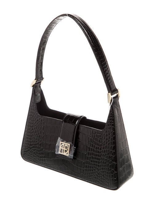 Anine Bing Embossed Leather Shoulder Bag