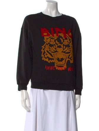 Anine Bing Graphic Print Crew Neck Sweatshirt