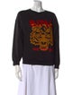 Anine Bing Graphic Print Crew Neck Sweatshirt