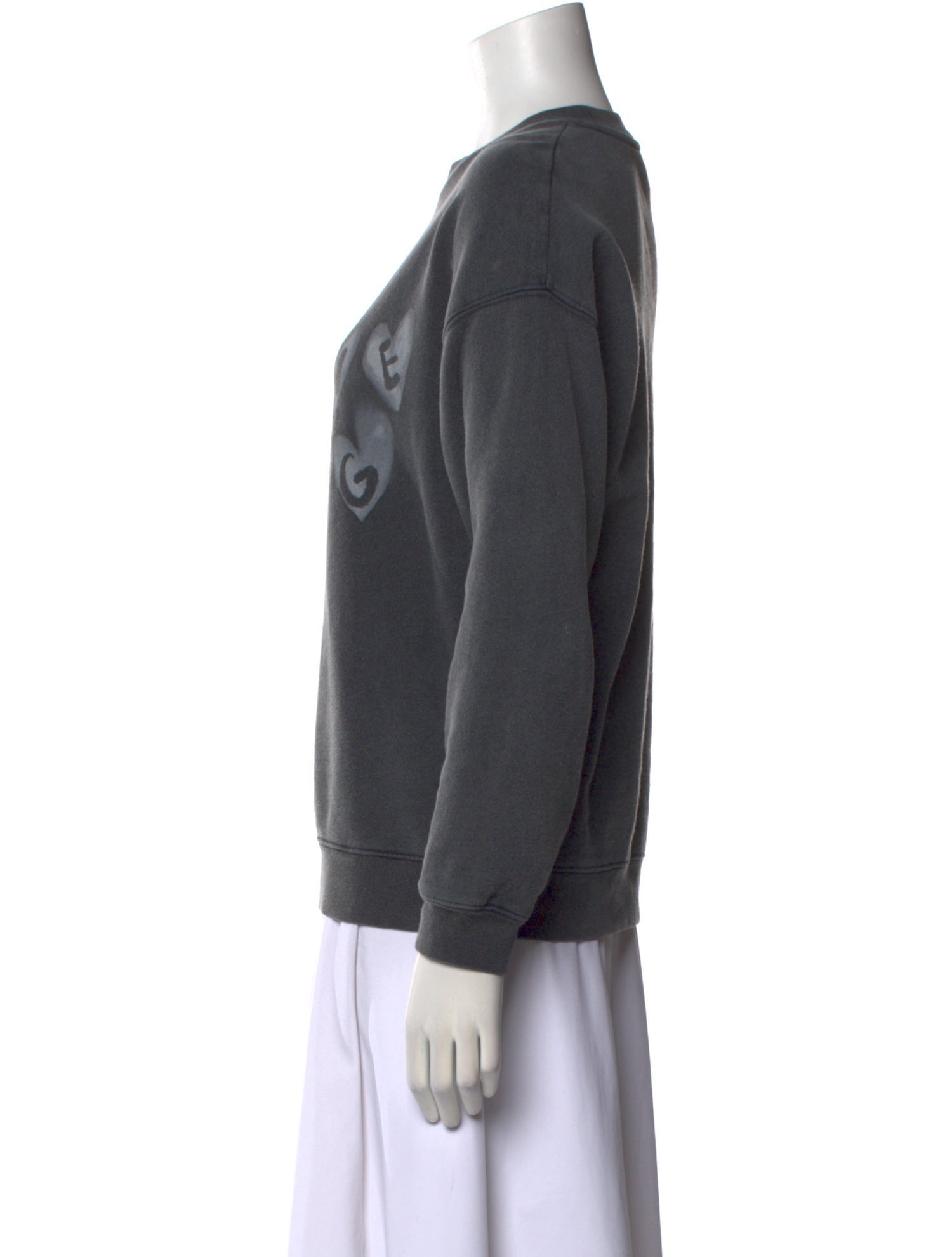 Anine Bing Graphic Print Crew Neck Sweatshirt