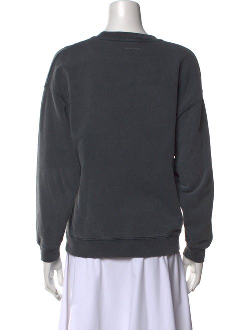 Anine Bing Graphic Print Crew Neck Sweatshirt