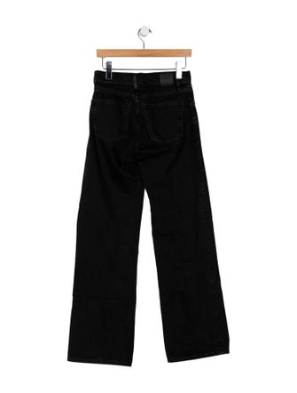 Anine Bing Mid-Rise Straight Leg Jeans