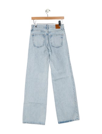 Anine Bing Mid-Rise Wide Leg Jeans