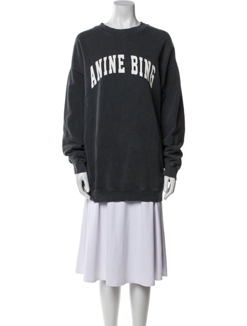 Anine Bing Graphic Print Crew Neck Sweatshirt
