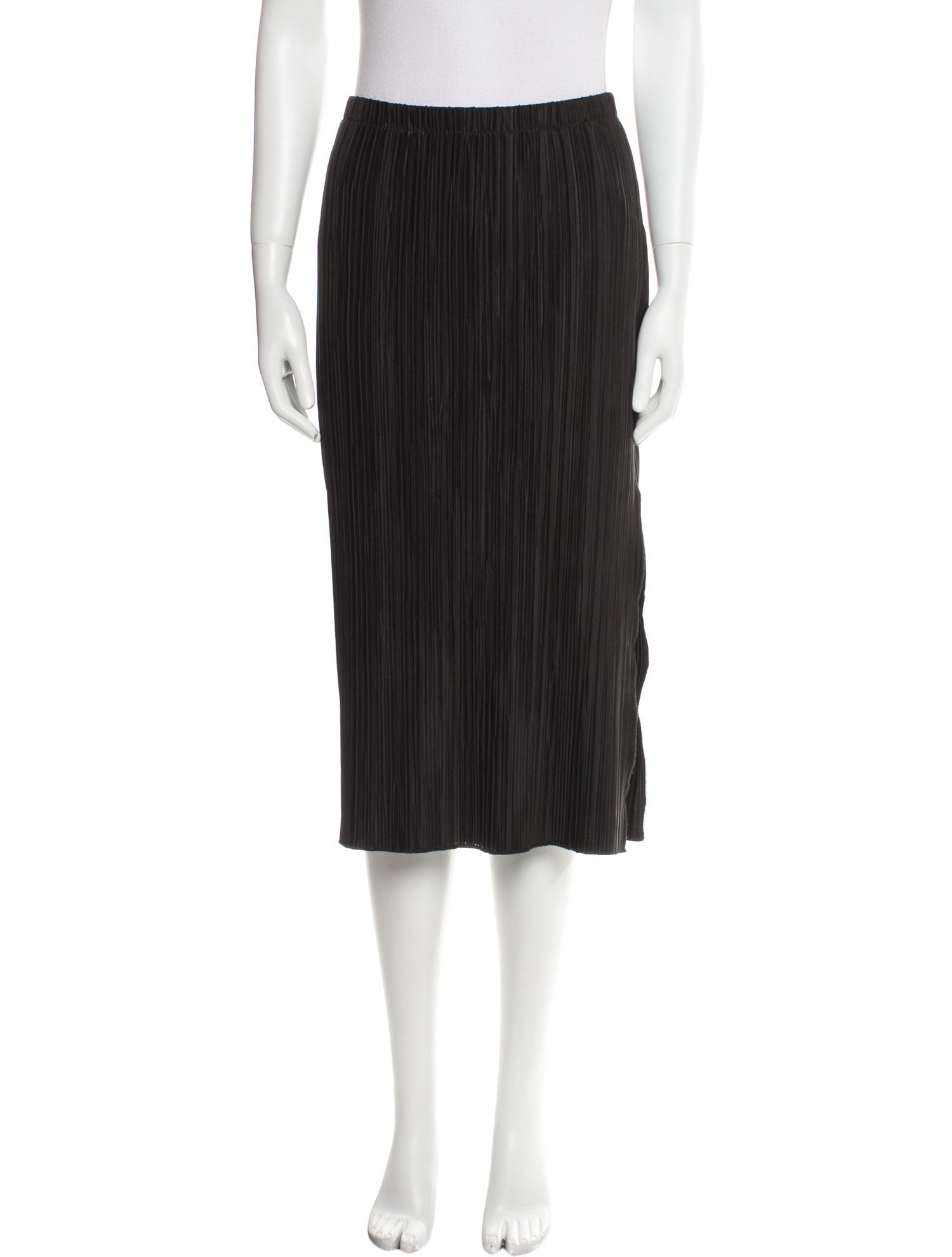 Anine Bing Pleated Accents Midi Length Skirt