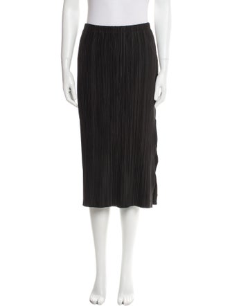 Anine Bing Pleated Accents Midi Length Skirt