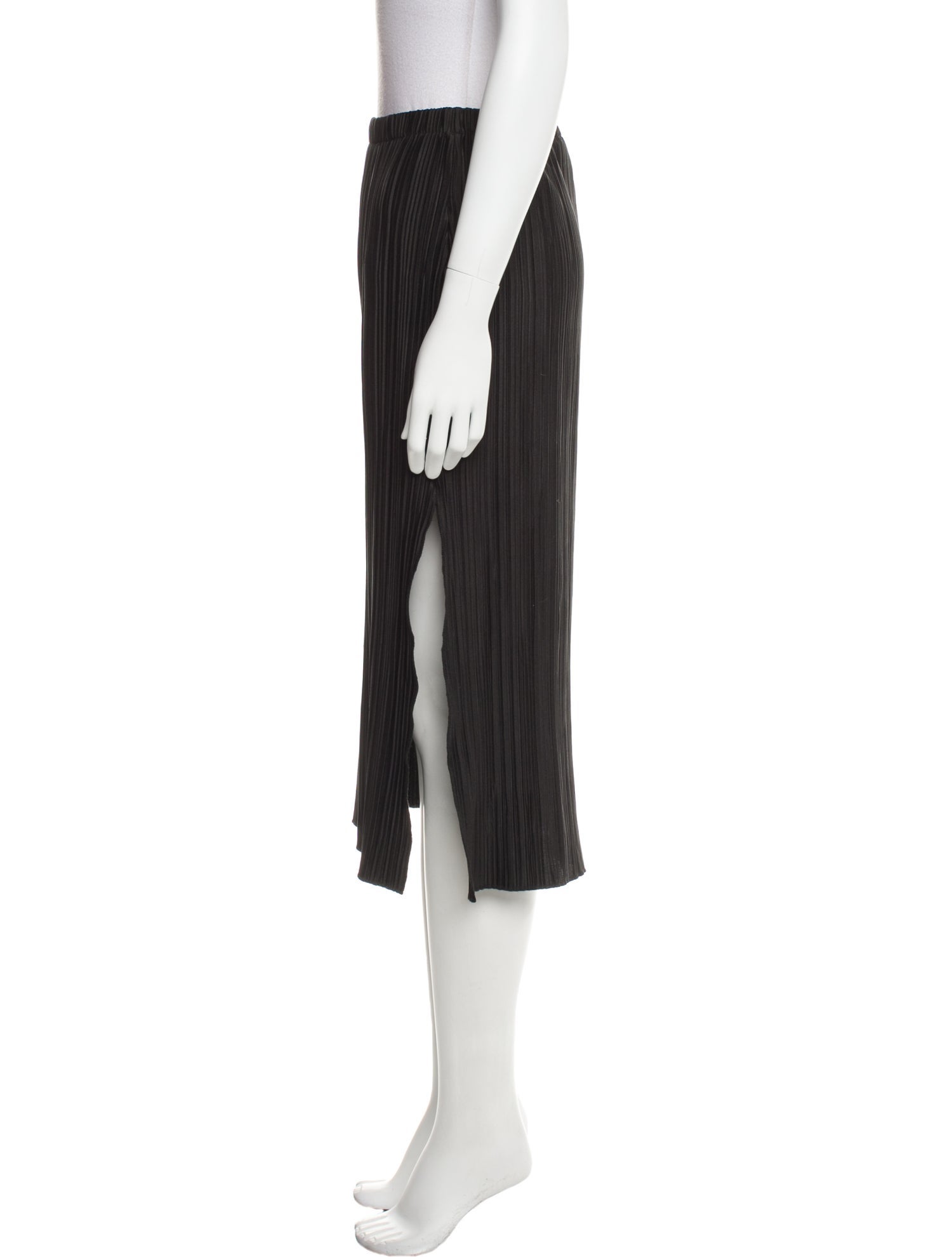 Anine Bing Pleated Accents Midi Length Skirt