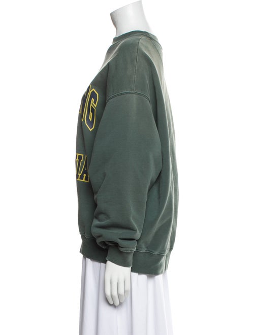 Anine Bing Graphic Print Distressed Accents Sweatpants